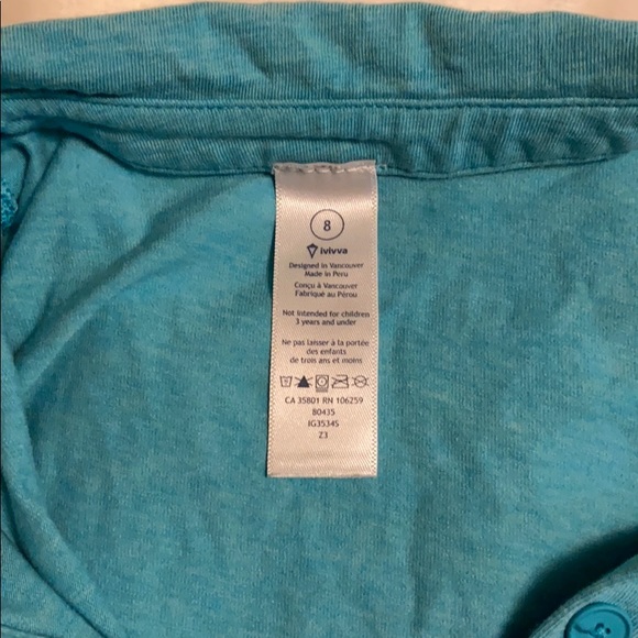 IVIVVA BLUE POLO TEE - Picture 2 of 3